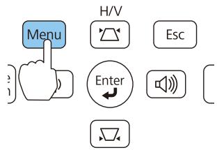 EPSON TW490 - Appuyez sur le bouton [Menu]. - 2