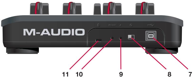 M-AUDIO X-SESSION PRO - Face arrière - 1