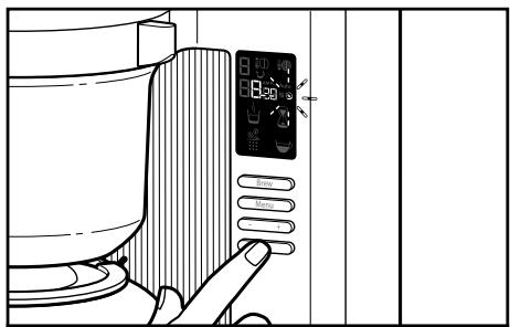 KITCHENAID 5KCM1204EOB - Détartrage de l'infuseur de café à filtre - 1