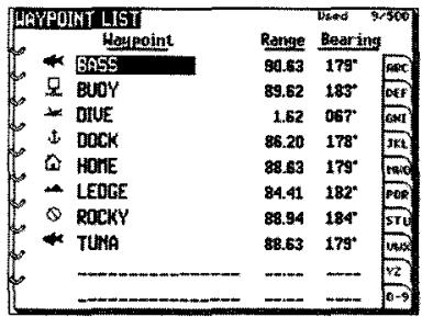 ICOM GP-360ML - FINDING A WAYPOINT - 2