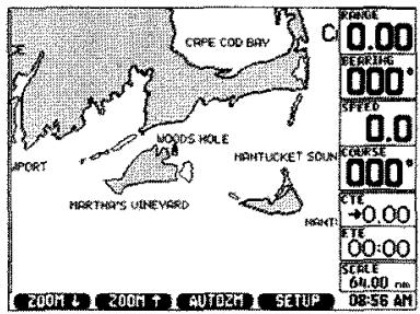 ICOM GP-360ML - DISPLAYING A POSITION ON A CHART - 1