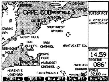 ICOM GP-360ML - ENTERING A WAYPOINT GRAPHICALLY - 2