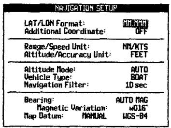 ICOM GP-360ML - NAVIGATION SETUP - 3