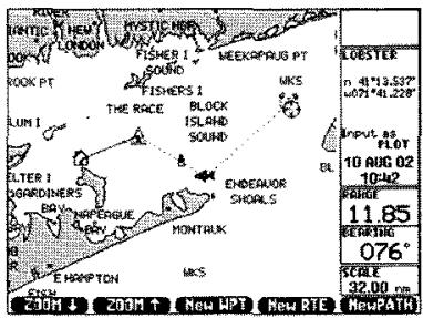 ICOM GP-360ML - PLOT OF PREVIOUS TRACK - 3
