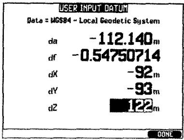 ICOM GP-360ML - USER DEFINED DATUM - 1