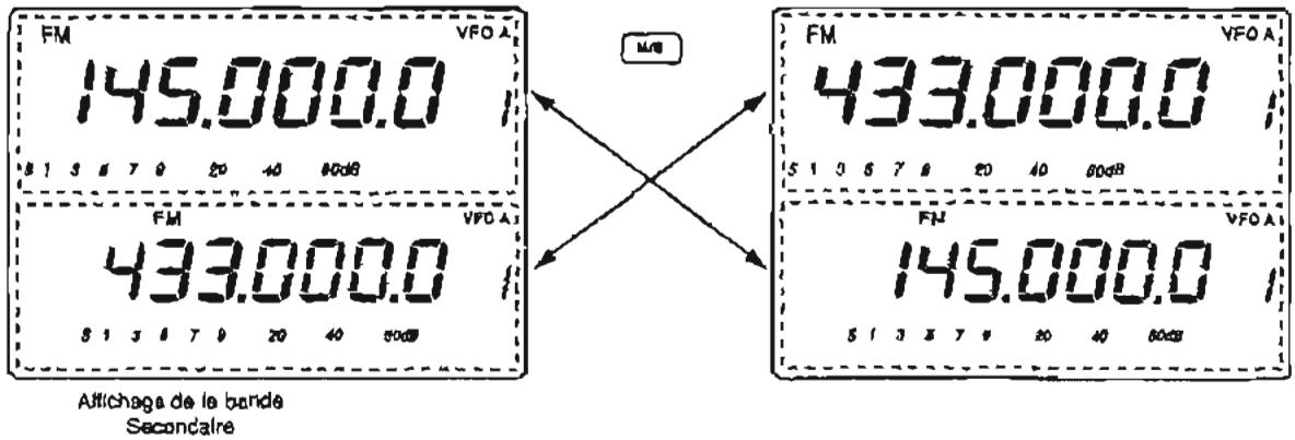ICOM IC-910H - Passer de l'une à l'autre des bandes principales et secondaires - 2
