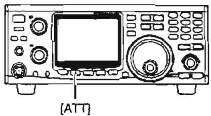 ICOM IC-910H - Régler le niveau d'atténuation - 1