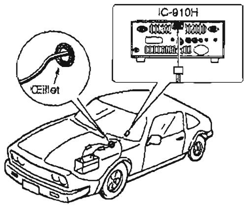 ICOM IC-910H - Branchements à l'alimentation - 1