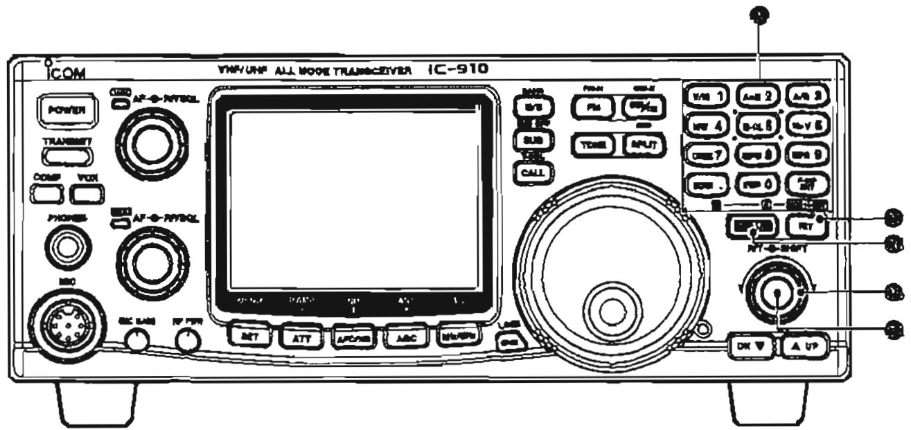 ICOM IC-910H - Face avant (suite) - 1
