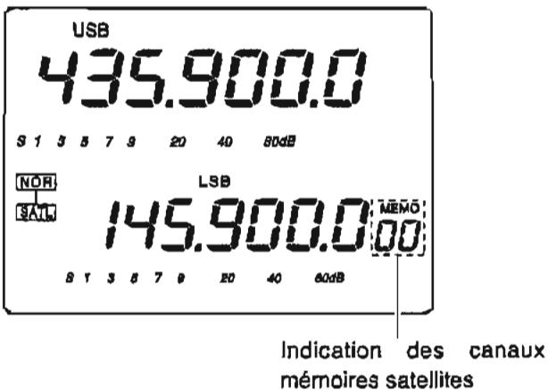ICOM IC-910H - Choix des canaux mémoires satellites - 1
