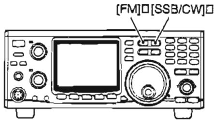 ICOM IC-910H - Choisir le mode FM - 1
