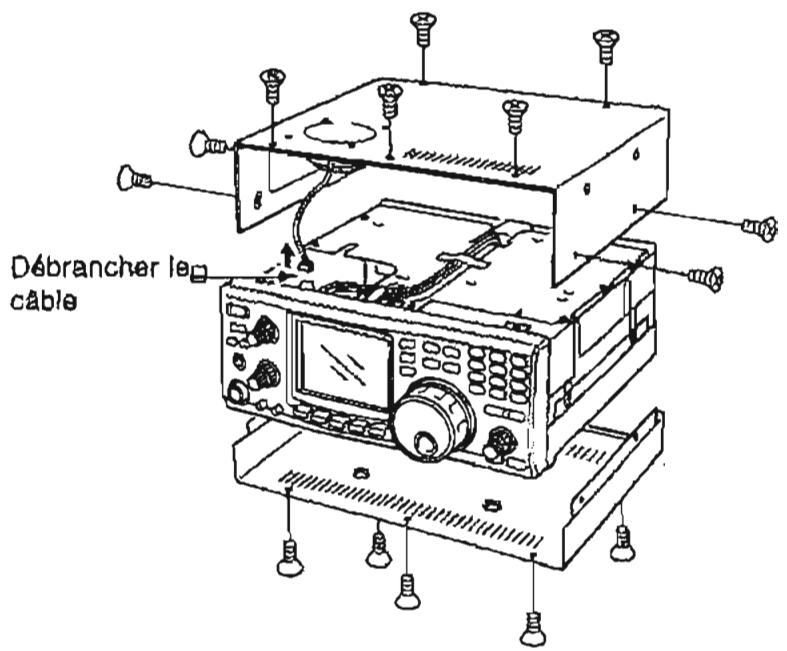 ICOM IC-910H - Ouverture du boîtier - 1