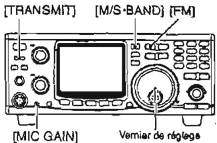 ICOM IC-910H - Fonctionnement du VOX (pour les modes SSB et FM) - 1
