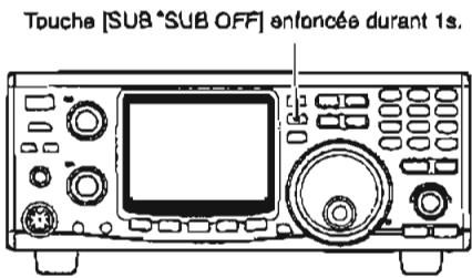 ICOM IC-910H - Bande secondaire désactivée - 1