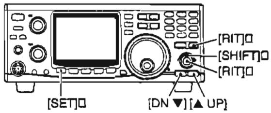 ICOM IC-910H - Lorsque la commande [RIT] correspond à un vernier d'accord secondaire - 6