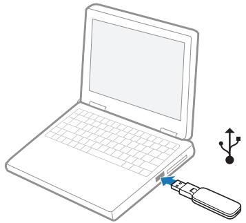 PLANTRONICS SAVI W430-M - Connexion de l'adaptateur USB à l'ordinateur - 1