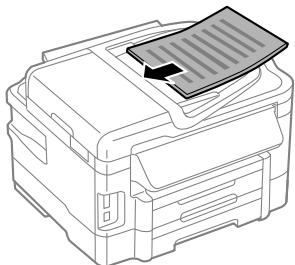 EPSON WF3540DTWF,  WORKFORCE WF-3540DTWF - Insert the originals face-up and short edge first into the Automatic Document Feeder. - 1