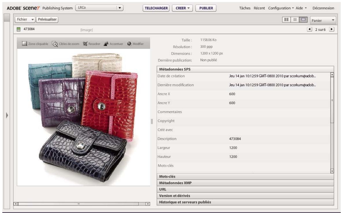 ADOBE SCENE7 4.4 - Utilisation du mode Affichage des détails - 1