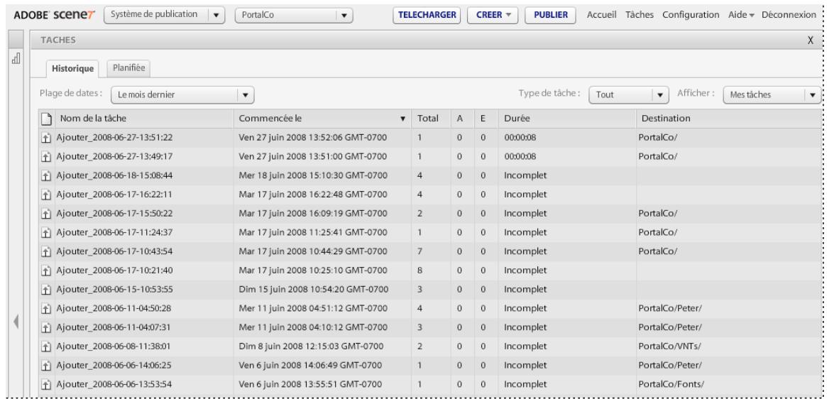 ADOBE SCENE7 4.4 - Vérification de fichiers de tâche - 1