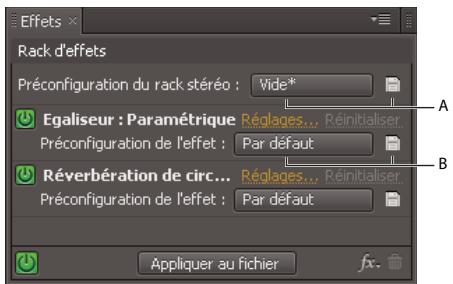 ADOBE SOUNDBOOTH CS4 - Utilisation de préconfigurations d'effets - 1