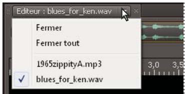 ADOBE SOUNDBOOTH CS4 - Ouverture de fichiers existants - 1