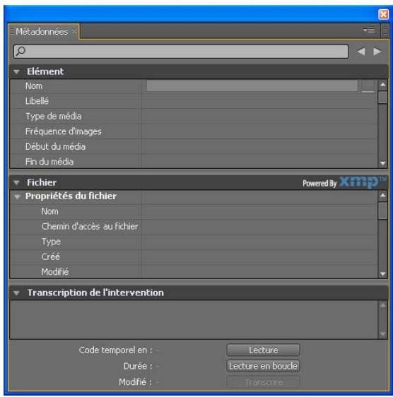 ADOBE SOUNDBOOTH CS4 - Recherche de métadonnées - 1