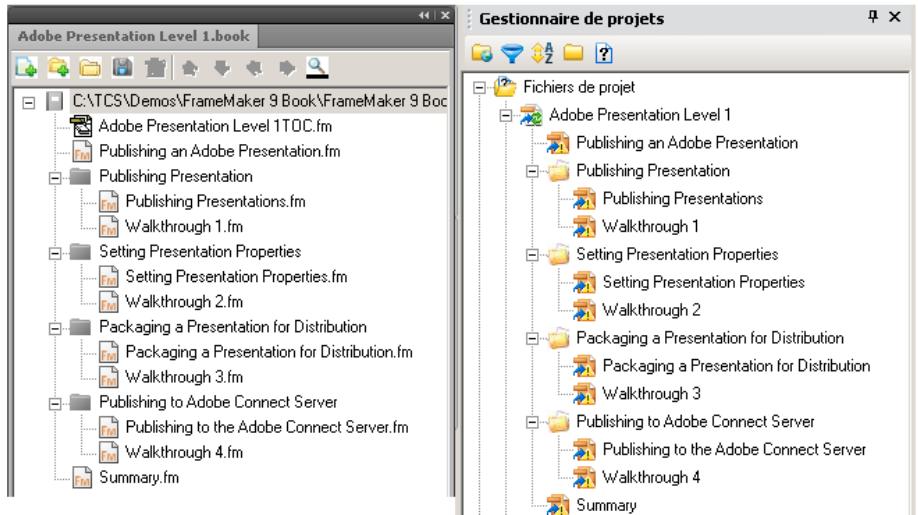ADOBE TECHNICAL COMMUNICATION SUITE 3 - Structure hierarchique d'un livre FrameMaker - 1