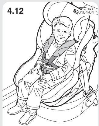 CONCORD ULTIMAX - Adeguamento del seggiolino alle dimensioni del bambino / Regolazione poggiatesta e cinture per le spalle - 1