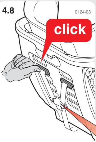 CONCORD ULTIMAX - Sitz an Höhe des Kindes anpassen / Hosenträgergurte verstellen / Gurtsystem verkurzen - 1