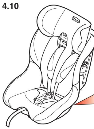 CONCORD ULTIMAX - Adjusting the seat to the child's size / shortening the belts - 1