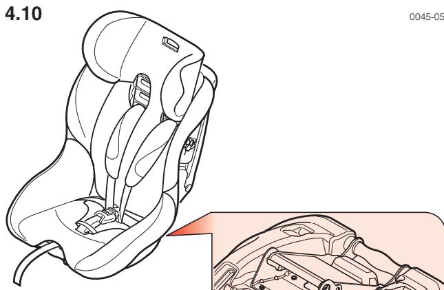 CONCORD ULTIMAX - Sitz an Großde des Kindes anpassen / Gurtsystem verkurzen - 1