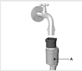 GORENJE WA72145 - Branchement du flexible d'alimentation en eau - 3