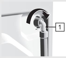 GORENJE WA72145 - Branchement du flexible d'alimentation en eau - 1