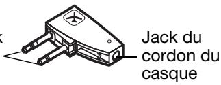 BOSE QUIETCOMFORT 3 - Connexion à une prise mini-jack double - 3