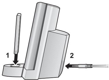 BOSE SOUNDDOCK SERIE II - Playing a different audio device while charging the iPod - 1