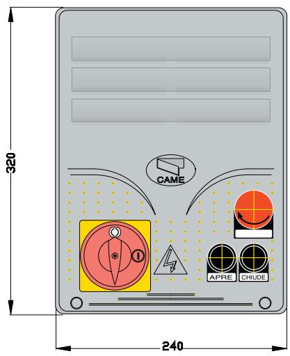 CAME ZL80 - Dimensions, Distances et trous de fixation - 3