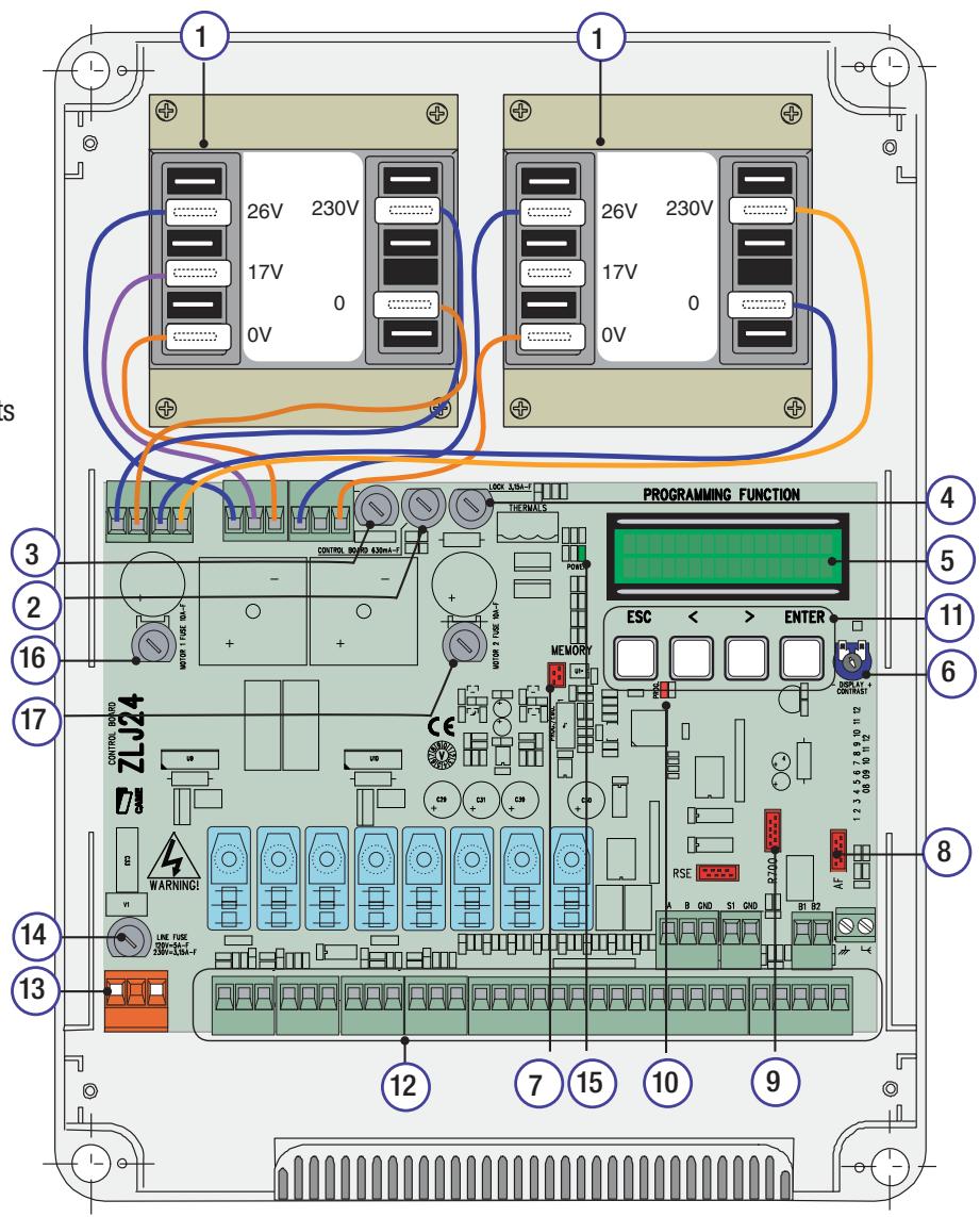 CAME ZLJ24 - Composants principaux - 1