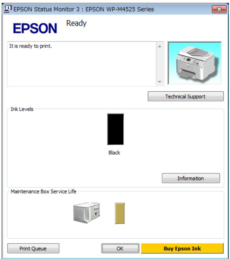 EPSON WORKFORCE PRO WP-M4015DN - Utilisation de EPSON status monitor 3 - 1