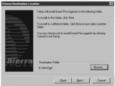 GAMES PC GRAND PRIX LEGENDS - Installation de Grand Prix Legends - 1