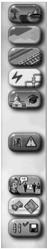 GAMES PC SIMCITY 3000 - Barre d'outils principale - 1