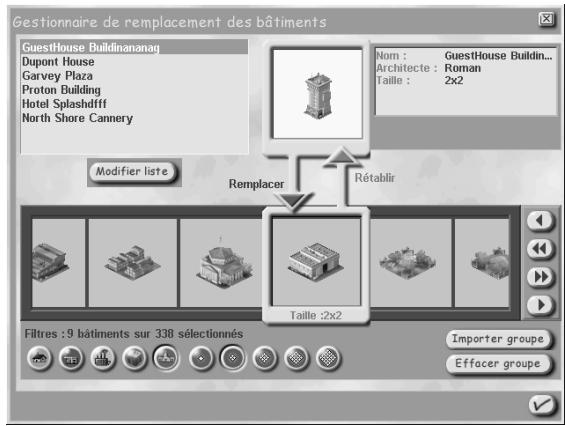 GAMES PC SIMCITY 3000 - Le gestionnaire de remplacement des bâtiments - 1