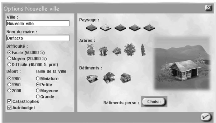 GAMES PC SIMCITY 3000 - Les options de personnelisation - 3