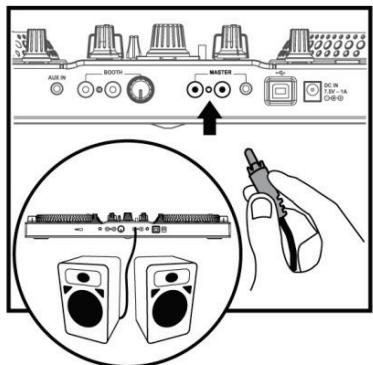 HERCULES DJCONTROL JOGVISION - - CONNECTER UN CASQUE ET DES ENCEINTES - 3