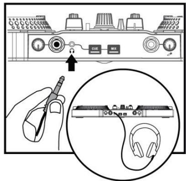 HERCULES DJCONTROL JOGVISION - - CONNECTER UN CASQUE ET DES ENCEINTES - 2