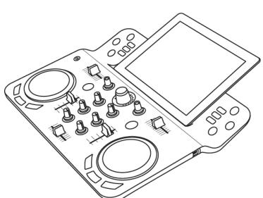HERCULES DJCONTROLWAVE - POSITIONNEMENT DE L'IPAD SUR LE SUPPORT DU HERCULES DJCONTROLWAVE - 1