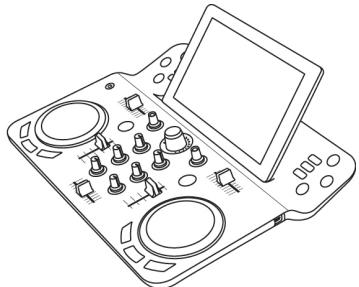 HERCULES DJCONTROLWAVE - POSITIONNEMENT DE L'IPAD SUR LE SUPPORT DU HERCULES DJCONTROLWAVE - 2
