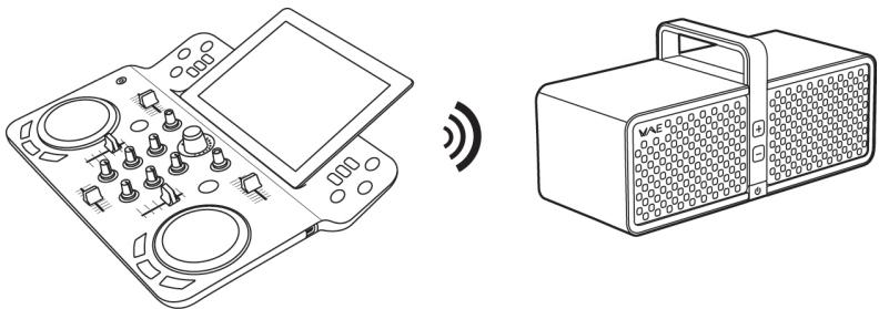 HERCULES DJCONTROLWAVE - Diffusion du mix via une enceinte sans fil (connexion sans fil) - 2