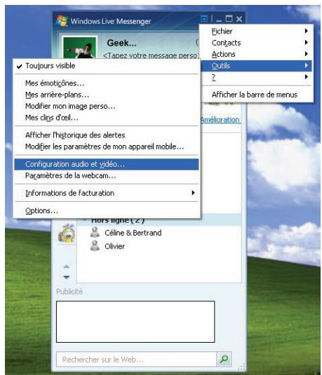 HERCULES DUALPIX INFINITE - Configurer son messenger - 1