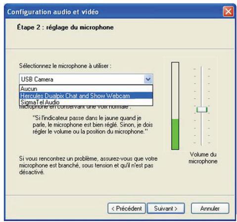 HERCULES DUALPIX INFINITE - Configurer son messenger - 3
