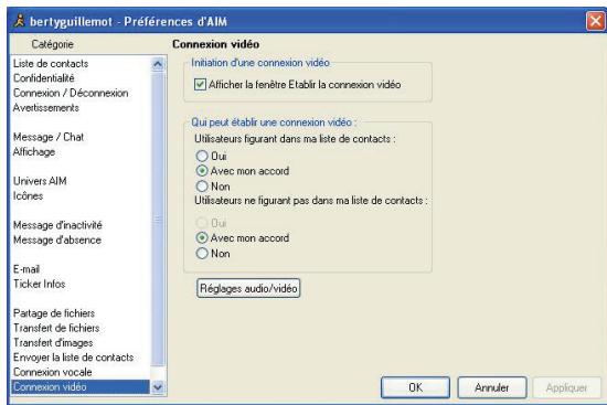 HERCULES DUALPIX INFINITE - Configurer AOL AIM - 2